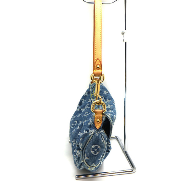 LOUIS VUITTON Mini Pleaty Monogram Denim Blue LV Handbag Bag - Picture 5 of 7